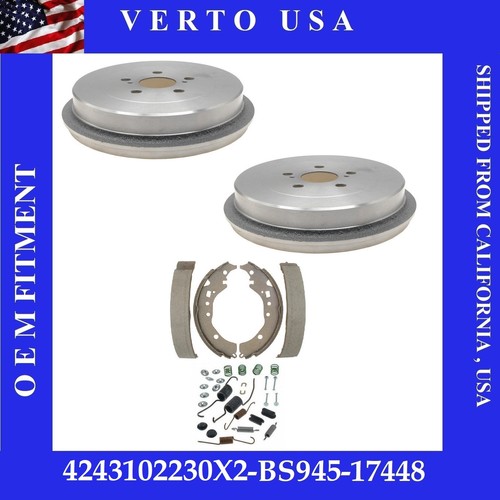 Rear Brake Drums Shoes & Hardware For Toyota Corolla 200920102011