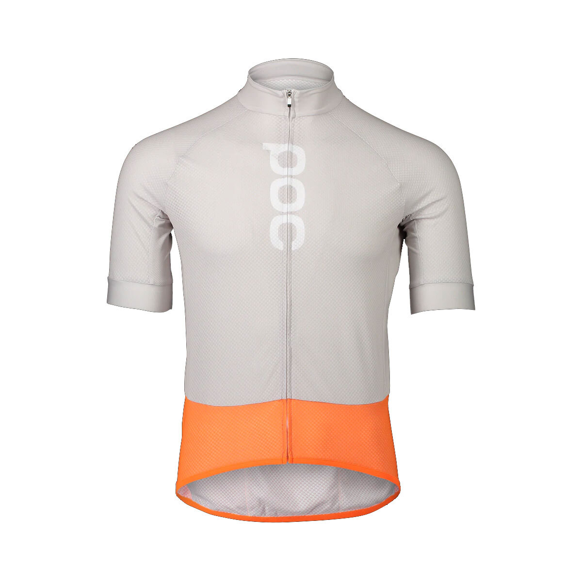 58135 POC M's Essential Road Logo Jersey Granite Grey/Zink Orange M Apparel