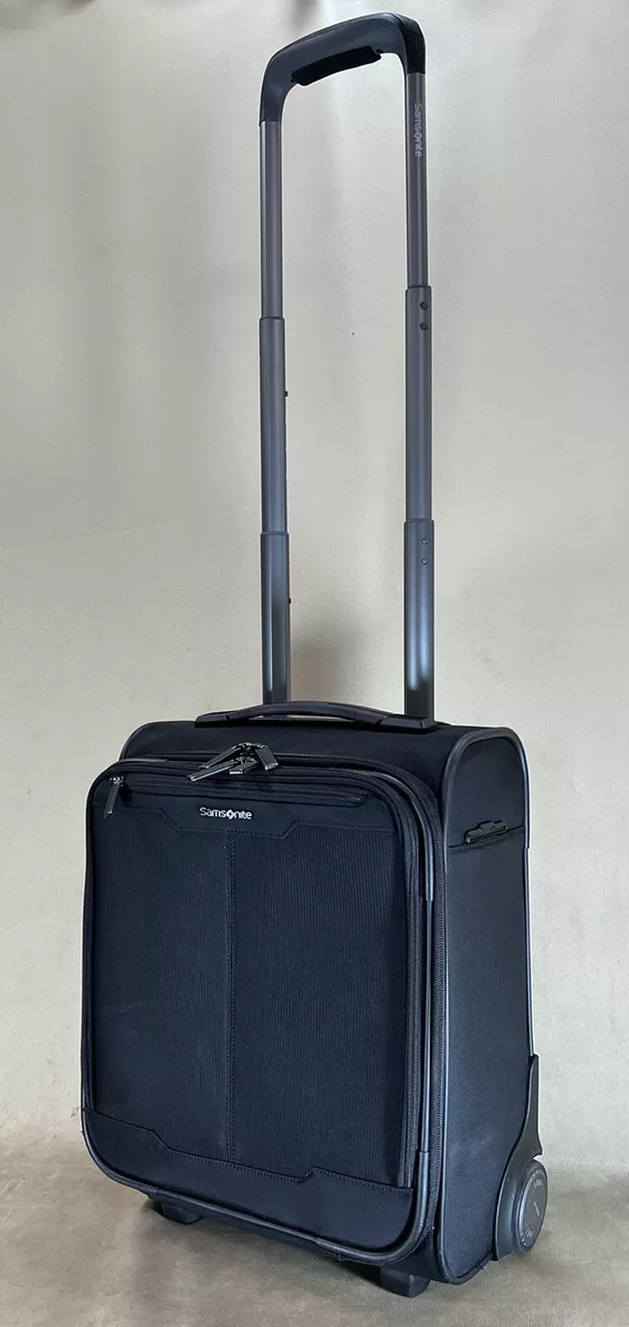Samsonite Silhouette 17 Black 2 Wheeled Underseater Carry On Luggage 500