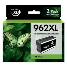 2PK 962XL Ink Cartridge Black for HP Officejet Pro 9010 9015 9020 9025 9018 9019
