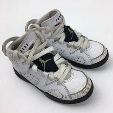 Jordan 6 VI Retro Alligator Little Kids Shoes Size 11C White Black 384666-110