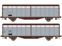 Hobbytrain H24681 - GüTerwagen 2Er Set Schiebewandwagen Hbbillns Fs Trenitalia,