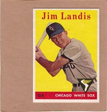 1958 Topps Team Name in White #108 Jim Landis EX+...SHARP....SEE SCAN