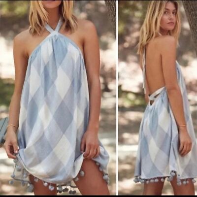 Tularosa Holden Gingham Mini Dress Size M
