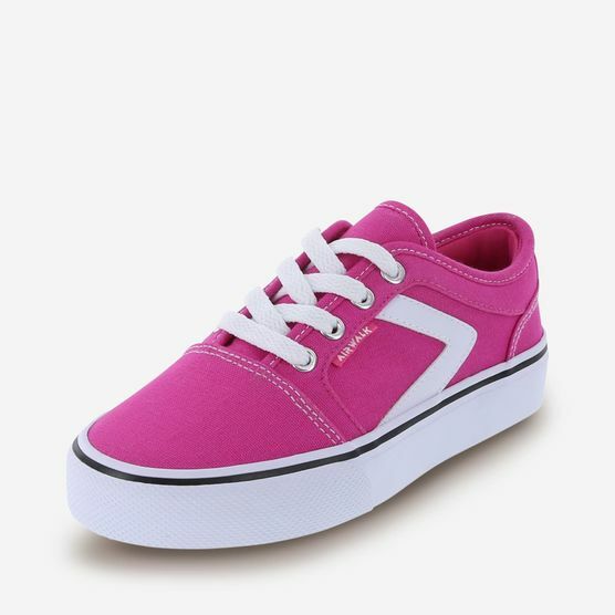 Airwalk Girls' Rieder Pro Pink Canvas Lace-Up Fashion Sneakers