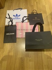 5 x sacs en papier cadeau design ADIDAS, Rag & Bone, ZADIG & Voltaire, VS, MD d'occasion