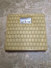 Vintage 70's MCM Boho Counselor Wicker/Rattan Bathroom Floor Scale