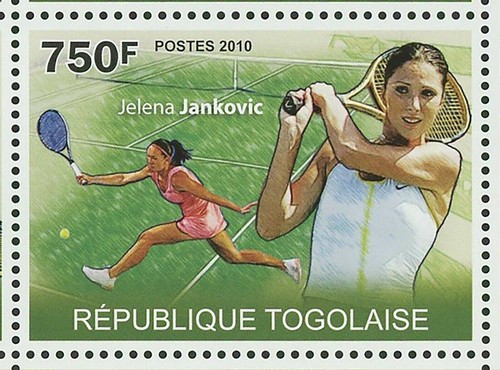 Tennis Stamp Novak Djokovic Roger Federer Rafael Nadal Jankovic S/S MNH - Picture 12 of 12