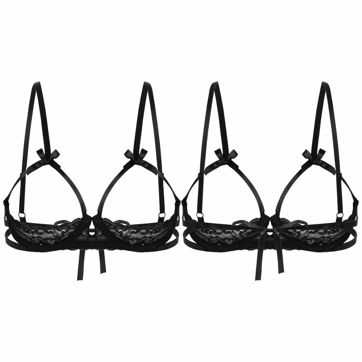 NEW Leather Open Cup Shelf Bra, Womens Sexy Lingerie Tank Top Nightwear