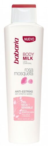 babaria Rosa Mosqueta Körpermilch Sensible Rosenöl 400 ml (1,48 €/100ml) - Bild 1 von 1