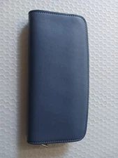 Wallet Women's Classic Zip Around Blue Wallet B1