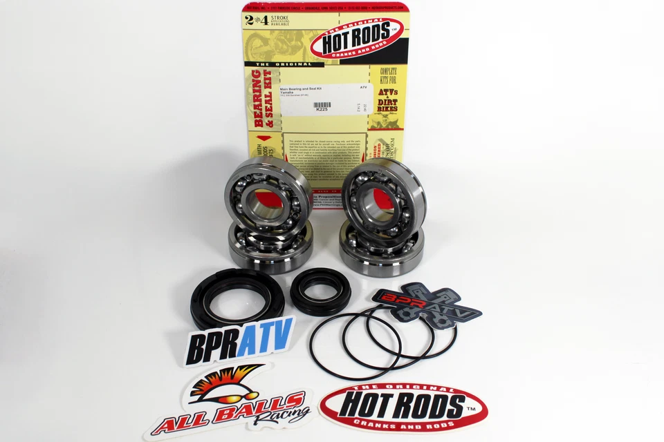 Yamaha Banshee 350 Crankshaft Rebuild Kit Main Bearings Crank Seals Hot Rods Kit - Image 4 of 4