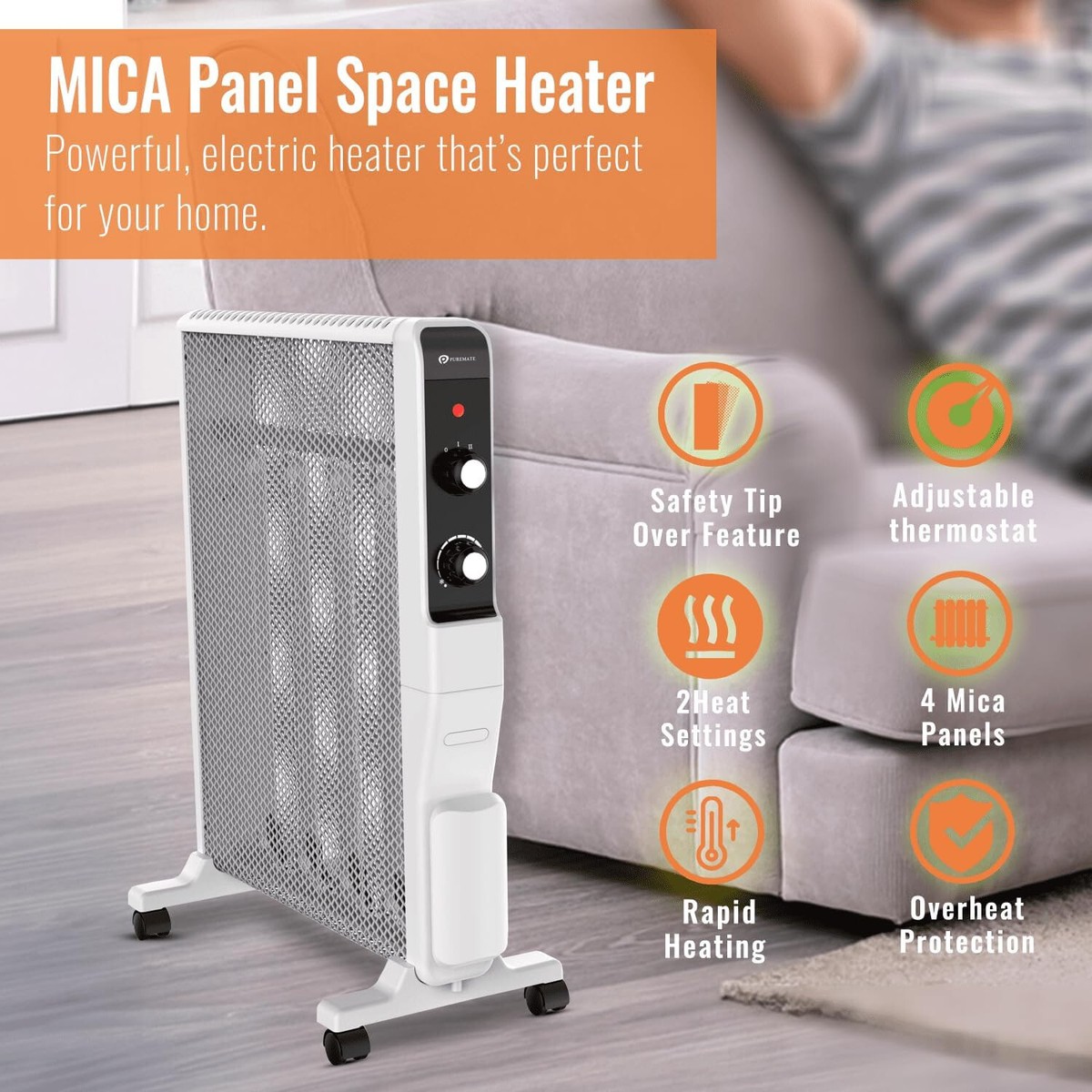 Convector Heater Kent Micathermic Panel Heater Duronic Slimline