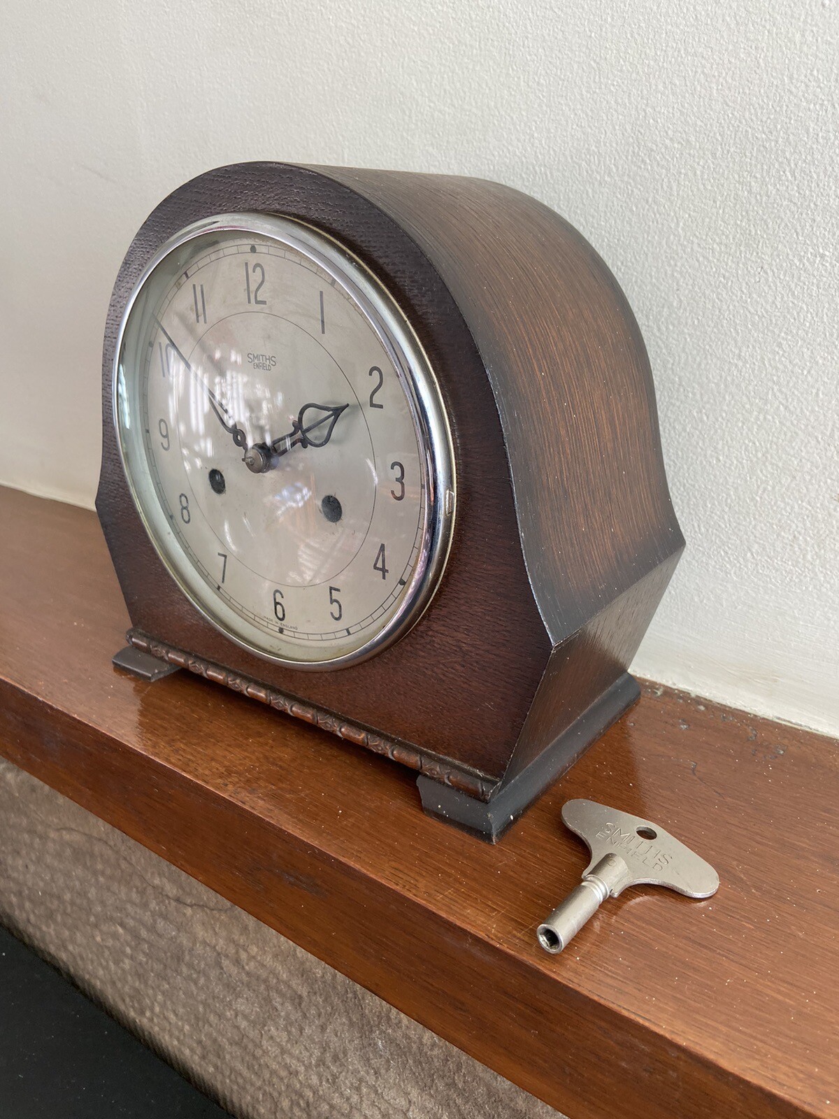 Vintage Smiths Enfield Chiming Mantle Clock in good Working order. eBay