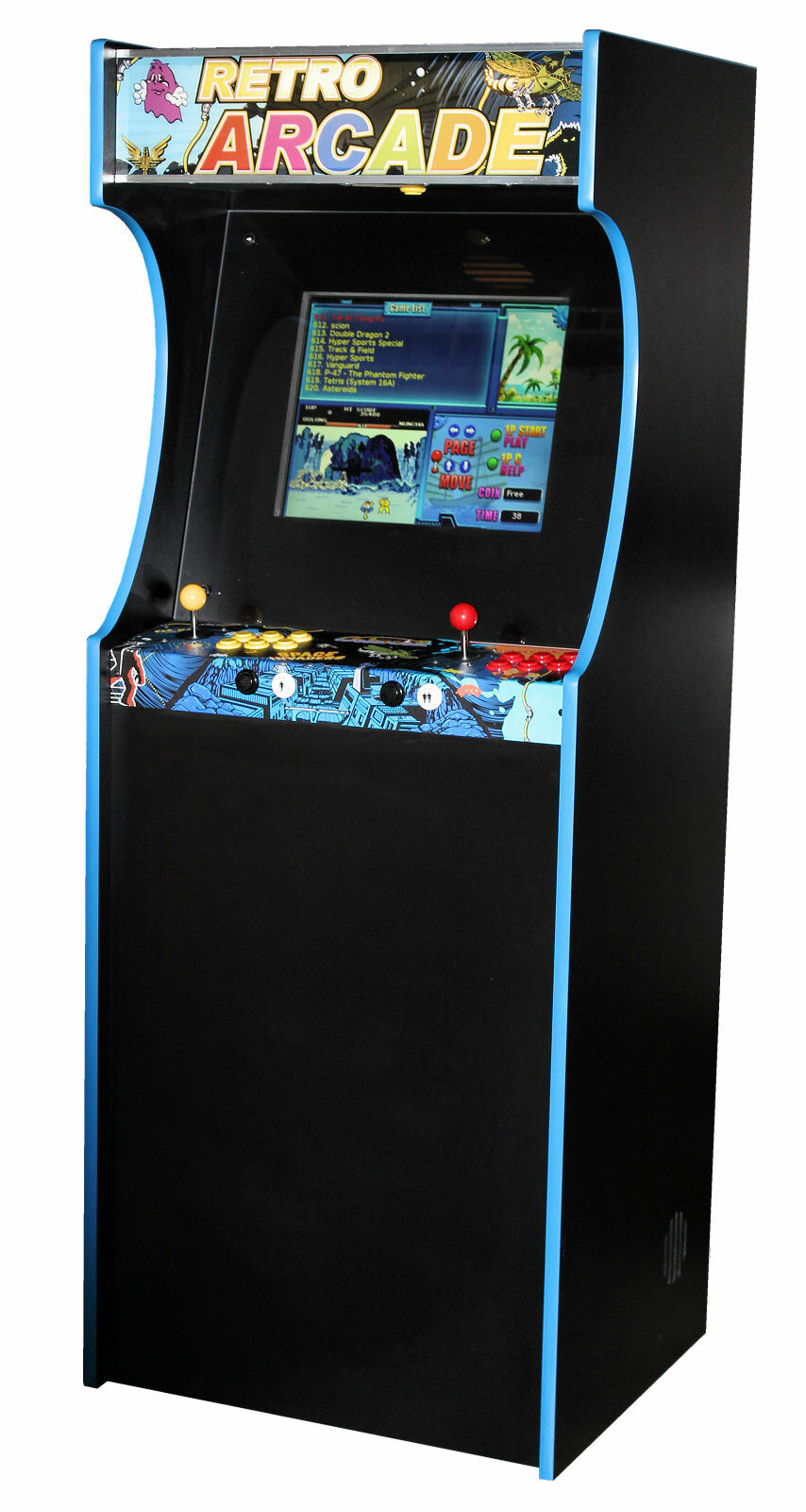 750 Game Retro Upright Arcade Machine Home Bar Man Cave Arcade