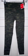 SPANX Look At Me Now EcoCare Seamless Camo Olive Green Leggings Womens Sz XS S M