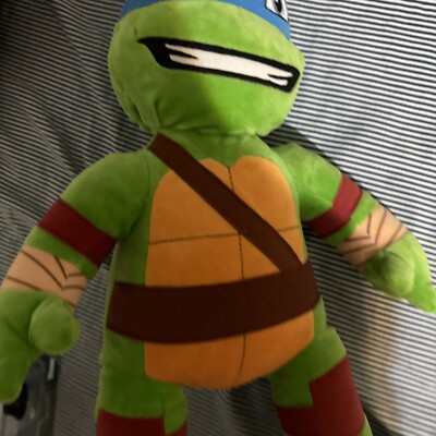 BUILD a Bear BAB TMNT Teenage Mutant Ninja Turtles Leonardo Plush Change Face As