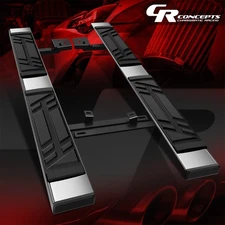 6.5" Flat Side Stainless Steel Step Bar Running Board For 2021-2024 Nissan Rogue