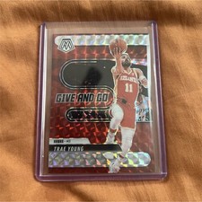 2024-25 Panini Mosaic Give and Go Prizm Insert Trae Young #8 Atlanta Hawks