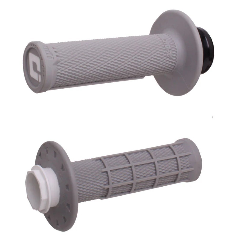 Odi Micro-X Half-Waffle Lock-On Handlebar Grip Motorcycle Grey