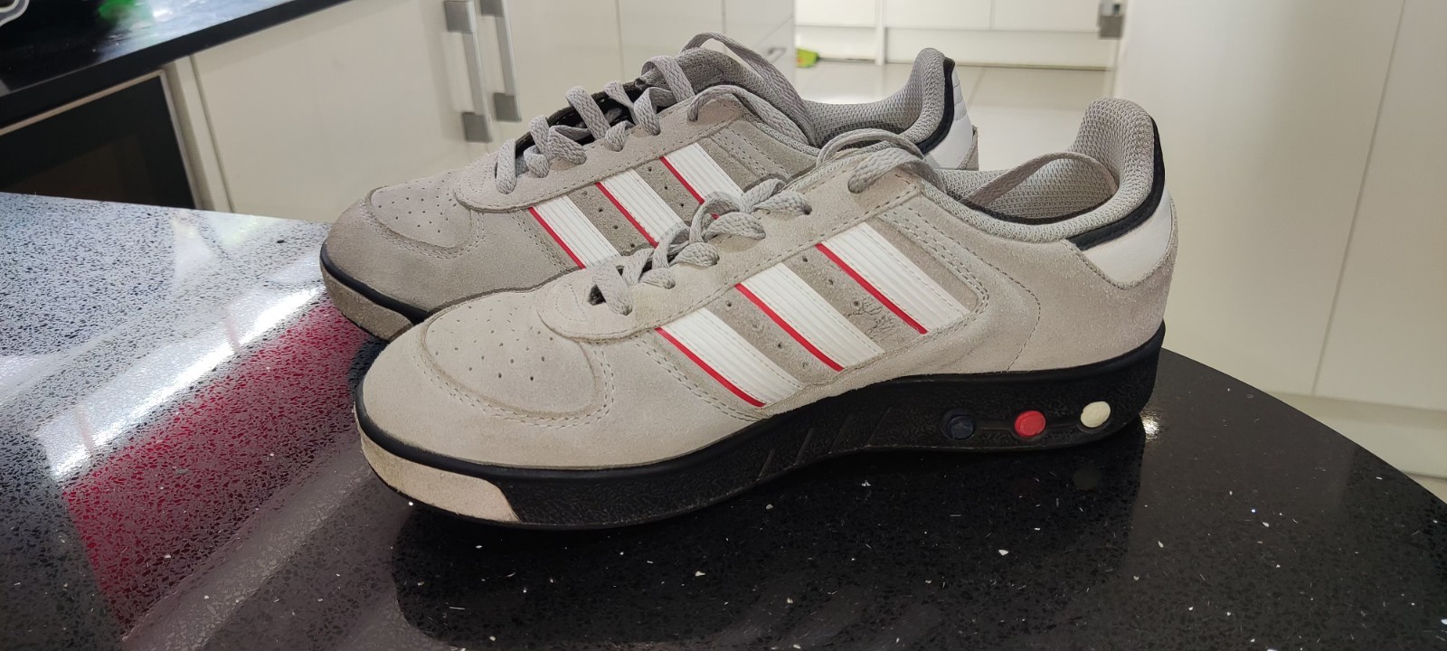 Adidas gs grand slam court UK size 6 from 2021 GW1045 grey suede excellent cond
