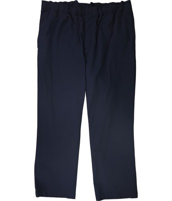 Perry Ellis Mens Pinaccle Plus Straight Leg Casual Pants, Blue, 38W x 32L