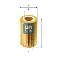 Ufi ÖLfilter 25.074.00 Filtereinsatz FüR Civic Fk Cr Cw Cu Honda Ix Accord Fn 5