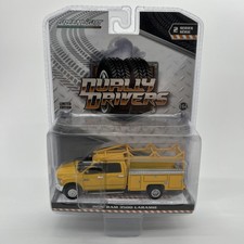 Greenlight Dually Drivers 2018 Ram 3500 Laramie 164 Truck Yellow Service Bed