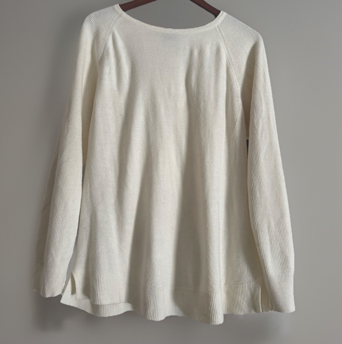 Women’s Cream Sweater Essential Basic for Closet … - image 2