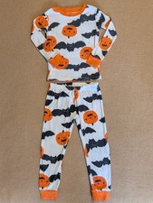 Carter's Toddlers Halloween Pumpkins Jack O Lanterns Bats Unisex Cotton Pajamas