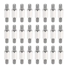 24 Pcs Stainless Steel Double Ended Stud Nut, M4x22mm Male to Male
