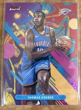 2026 Topps Finest Thomas Sorber Rookie #15 Oklahoma City Thunder NBA Oil Spill