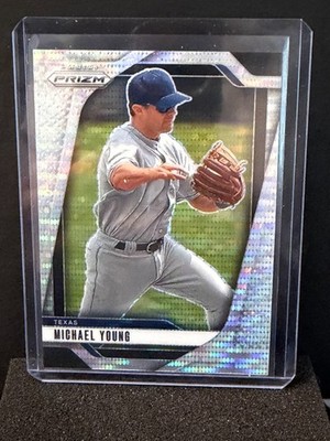 Michael Young 2025 Prizm - Pulsar Prizm #2/499 - Texas Rangers