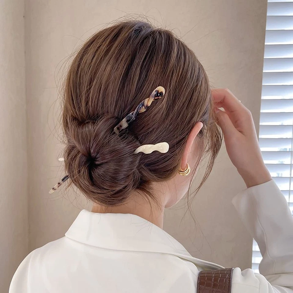 Horquilla Comfortis carey, horquilla individual, adorno para el cabello, estilo japonés,_ Foto 3 de 4