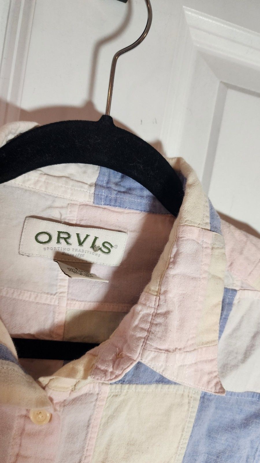 Orvis Womens Small Patchwork Button Down Blouse C… - image 2