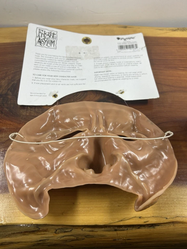 Vintage 2001 Fright Asylum Old Man Mask Vinyl Chinless Disguise NOS!!! - Image 3 of 3