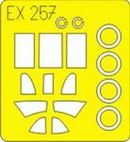 Eduard EX257 1/48 Mask LaGG-3 for ICM Canopy mask Set