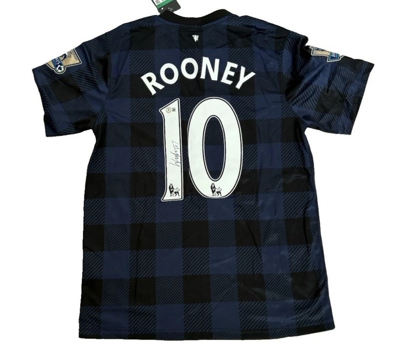Wayne Rooney Signed Manchester United #10 Soccer Autographed Jersey BAS