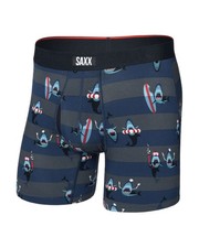 Saxx Vibe Xtra Boxer Brief Fly Men's Underwear, Shark Bite/Navy, Large
