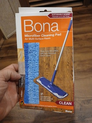 BONA (1-Pack) Mop Microfiber Deep Cleaning Pad for Hardwood, Hard Surface Floors