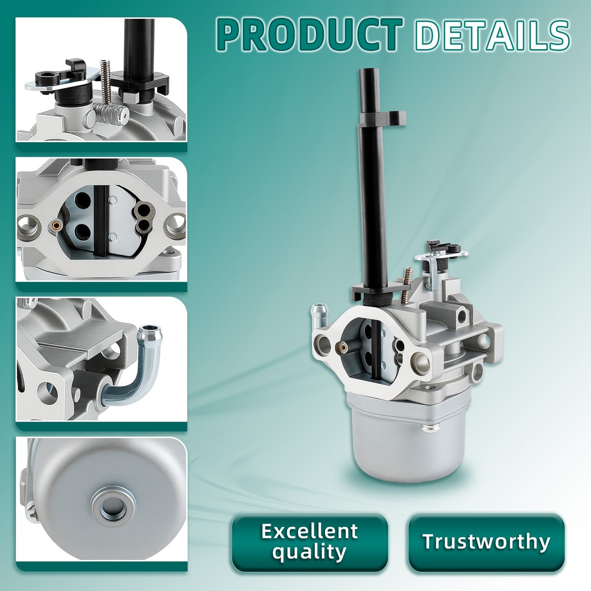 Carburatore Per Generatore 10 HP Carburatore Di Sostituzione Per Generatori E Spazzaneve Nikki | Compatibile Con Modelli 697978, 698305, 695115, 697216 | 10 HP Carburatore Per Spazzaneve - Foto 3