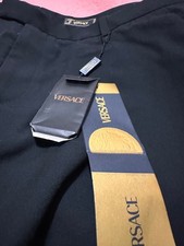 NEW VINTAGE GIANNI VERSACE TUXEDO STYLE PANTS MADE IN ITALY