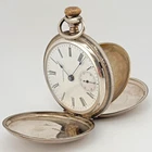 Antique Waltham 18S Fahys Coin Silver 4 OZT Hunter Pocket Watch Model 1883