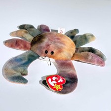 TY Beanie Baby  Claude the Crab  RARE TAG WITH ERRORS  PVC Pellets Retired 9"