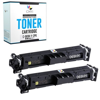 2-PK CMYi Replacement 069H Yellow Cartridges for Canon Color imageCLASS MF751Cdw
