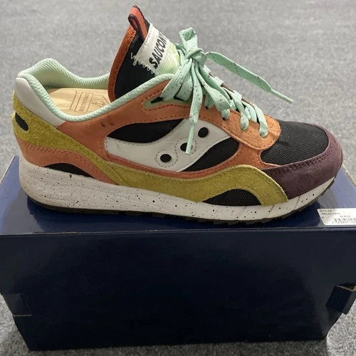 Size 8 - Saucony 6000 Trailian Men’s Sneakers Coral Mustard Violet Mint