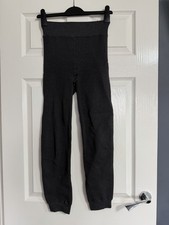 women’s Dark Grey Fleece Line Fluffy Leggings Size S/M From Primark ￼