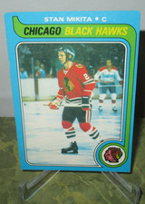 1979-80 O-Pee-Chee Stan Mikita EX #155 Chicago Blackhawks Hall of Famer OPC