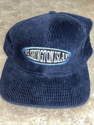 Vintage Washington IslCorduroy Souvenir 90 s Snap Back Hat Politics Culture Cap