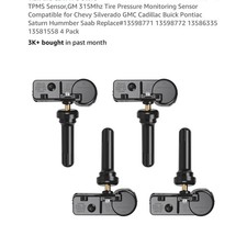 TPMS Sensor 315MHz Tire Pressure Sensors for Chevy GMC Cadillac Buick Saab